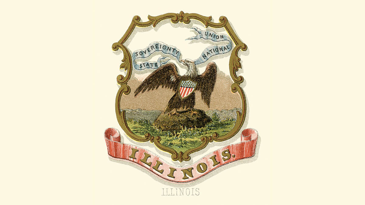 the Illinois coat of arms