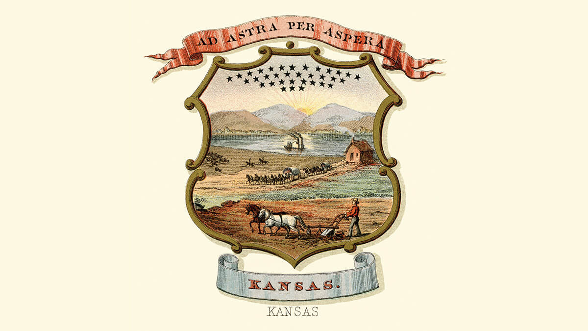 the Kansas coat of arms