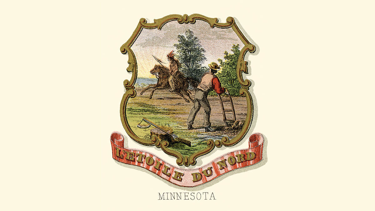 the Minnesota coat of arms